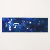 Capricorn Zodiac Constellation Galaxy Sky Monogram Yogamat (Voorkant (horizontaal))