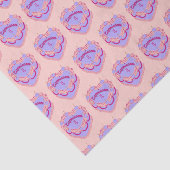 Capricorn Zodiac Coquette Hart Verjaardagstaart Tissuepapier (Detail)