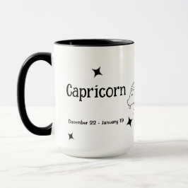 Capricorn Zodiac December januari Birthday Gift Mok