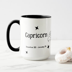 Capricorn Zodiac December januari Birthday Gift Mok