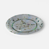 Capricorn Zodiac Gold Abalone op constellatie Papieren Bordje (Gekanteld)