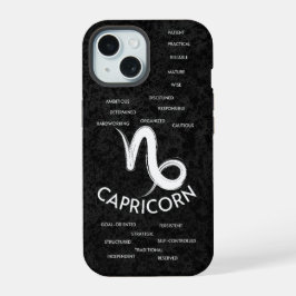 Capricorn Zodiac Horoscoop Traits Guys iPhone 15 Case