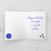 Capricorn Zodiac Horoscope Birthday Kaart (Binnen)