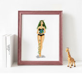 Capricorn Zodiac Illustration – Hand Drawn Poster