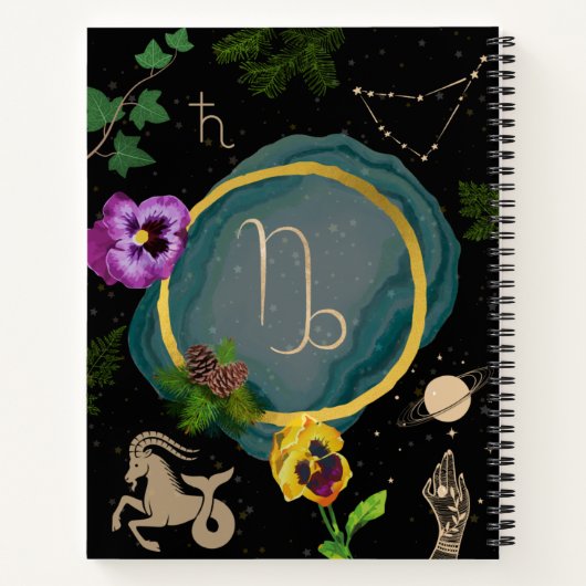 Capricorn Zodiac Journal Notitieboek (Achterkant)