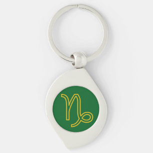 Capricorn Zodiac Metal Sleutelhanger