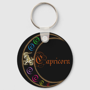 Capricorn Zodiac Moon Sleutelhanger