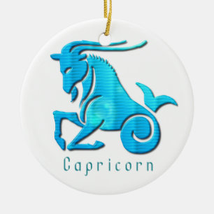 Capricorn Zodiac Orament Keramisch Ornament