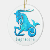 Capricorn Zodiac Orament Keramisch Ornament (Links)