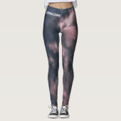 Capricorn Zodiac Pink Clouds Leggings (Voorkant)