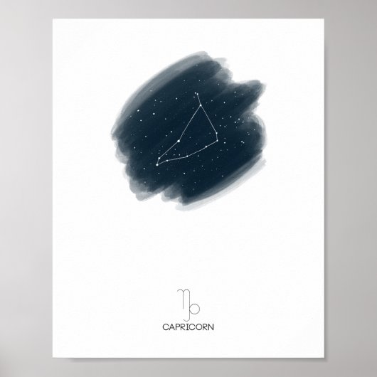 Capricorn Zodiac Poster (Voorkant)