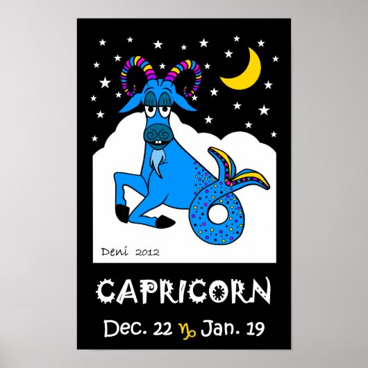 CAPRICORN - ZODIAC-POSTER POSTER (Voorkant)