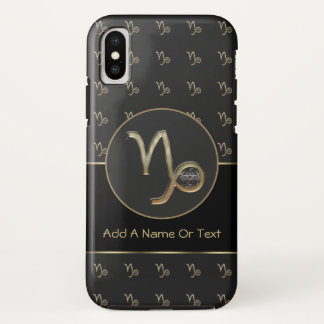 Capricorn Zodiac Sign Aangepersonaliseerd iPhone X Hoesje