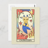 Capricorn Zodiac Sign Abstract Art  Briefkaart (Voorkant / Achterkant)