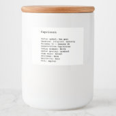Capricorn Zodiac Sign Astrology Voedselcontainer Etiket (Voorkant)
