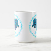 Capricorn zodiac sign Blue Ram Koffiemok (Center)