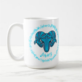 Capricorn zodiac sign Blue Ram Koffiemok