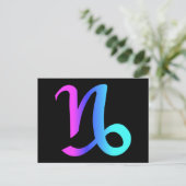Capricorn Zodiac Sign Briefkaart (Staand voorkant)