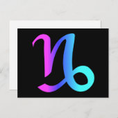 Capricorn Zodiac Sign Briefkaart (Voorkant / Achterkant)