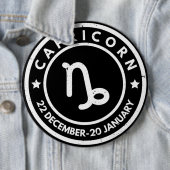 Capricorn Zodiac Sign Button (In situ)