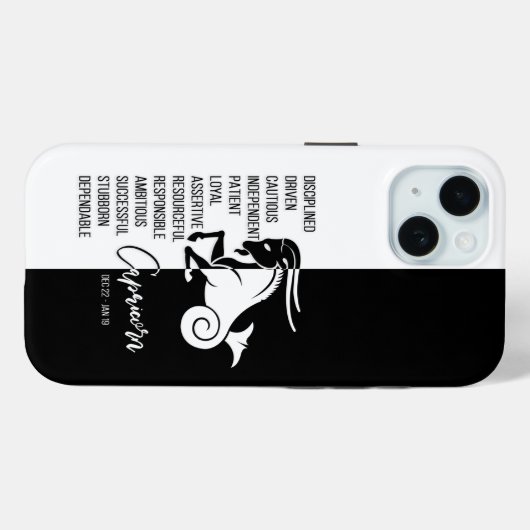 Capricorn Zodiac Sign Case-Mate iPhone Case (Achterkant (horizontaal))