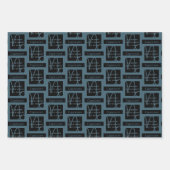 Capricorn Zodiac Sign Fun Quote Blue Text Birthday Inpakpapier Vel (Voorkant)