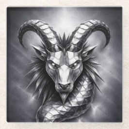 capricorn zodiac sign glazen onderzetter