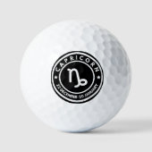 Capricorn Zodiac Sign Golfballen (Voorkant)