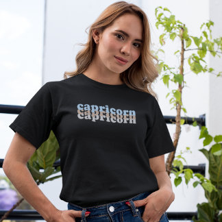Capricorn Zodiac Sign | Grijze en bruine kleur T-shirt
