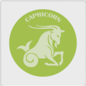 Capricorn, Zodiac Sign, Horoscope, Astrology Sticker (Voorkant)