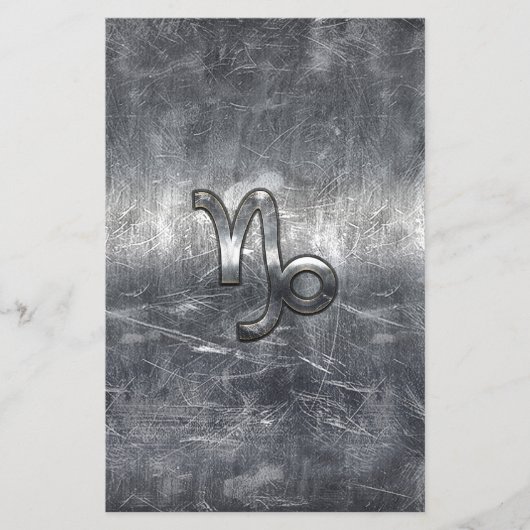 Capricorn Zodiac Sign in grunge nood style Flyer (Voorkant)