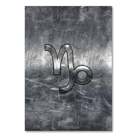 Capricorn Zodiac Sign in grunge nood style Kaart (Voorkant)