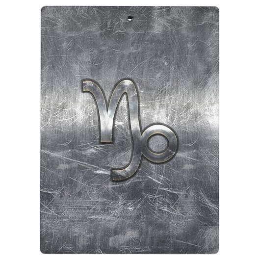 Capricorn Zodiac Sign in grunge nood style Klembord (Achterkant)