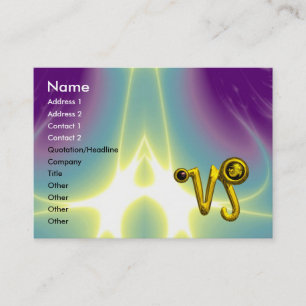 CAPRICORN ZODIAC SIGN JEWEL IN LICHTE WAVEN VISITEKAARTJE