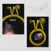 CAPRICORN ZODIAC SIGN JEWEL MONOGRAM VISITEKAARTJE (Voorkant / Achterkant)