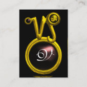 CAPRICORN ZODIAC SIGN JEWEL MONOGRAM VISITEKAARTJE (Achterkant)
