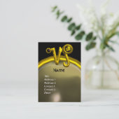 CAPRICORN ZODIAC SIGN JEWEL MONOGRAM VISITEKAARTJE (Staand voorkant)