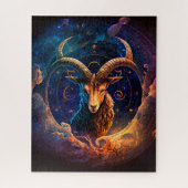 Capricorn Zodiac Sign Jigzaag Puzzle Legpuzzel (Verticaal)