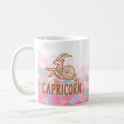 Capricorn Zodiac Sign Koffiemok (Links)