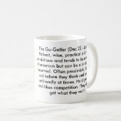 Capricorn Zodiac Sign Mok (Voorkant rechts)