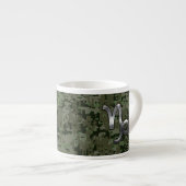 Capricorn Zodiac Sign on Woodland Digital Camo Espresso Kop (Voorkant rechts)