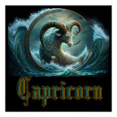 Capricorn Zodiac Sign Perfect Poster (Voorkant)