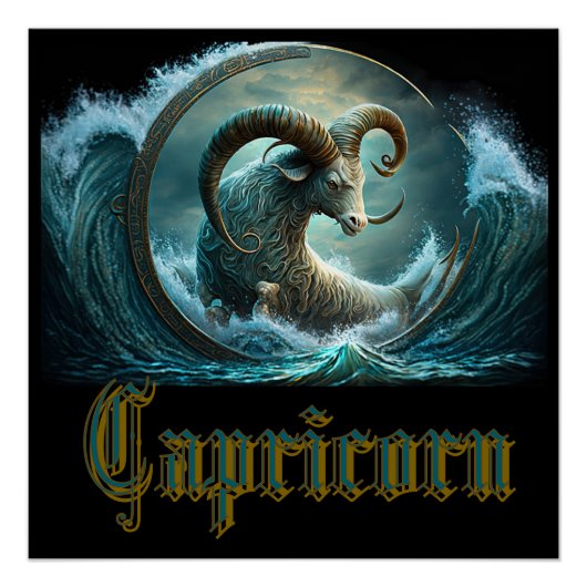 Capricorn Zodiac Sign Perfect Poster (Voorkant)