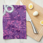 Capricorn Zodiac Sign Pink Digital Camouflage Theedoek (Quarter Fold)