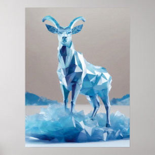 Capricorn Zodiac Sign Poster