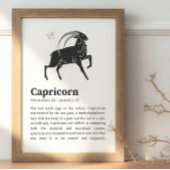 Capricorn Zodiac Sign poster