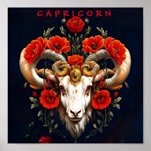 Capricorn Zodiac Sign Poster (Voorkant)