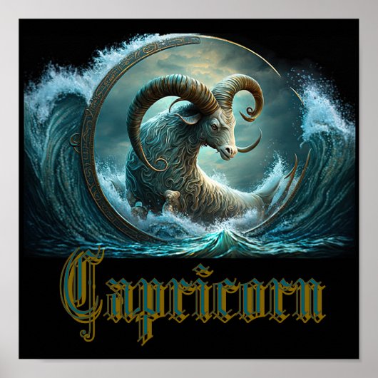 Capricorn Zodiac Sign Poster (Voorkant)