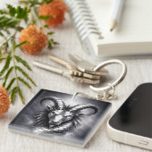 capricorn zodiac sign sleutelhanger (Voorkant Rechts)