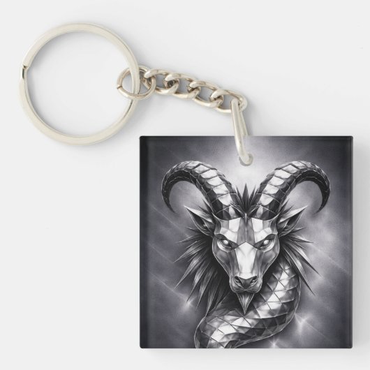 capricorn zodiac sign sleutelhanger (Voorkant)